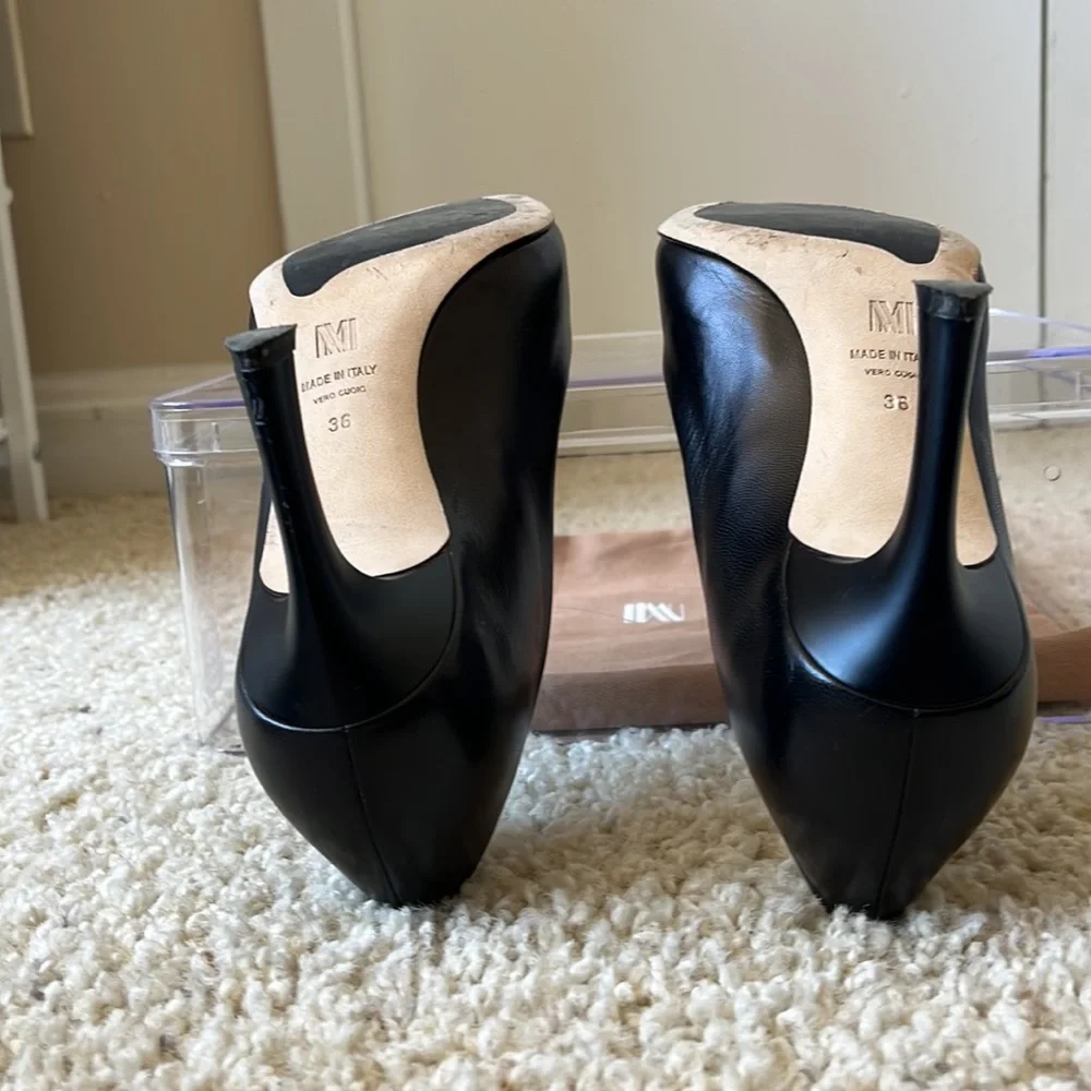 M.M. LaFleur Ginger Pump Napa Leather - Black - Size 36 - Picture 7 of 8